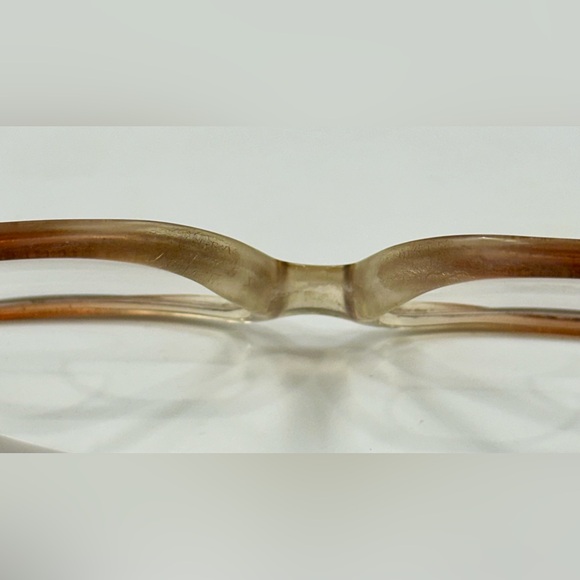 Logo Paris - Rx - Amber Ombré Oversized Vintage Eyeglass Frames - GUC, Unisex - Picture 15 of 16